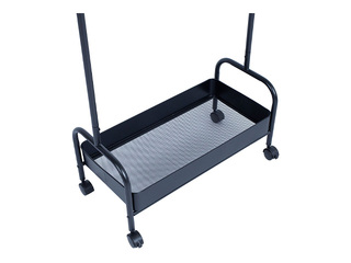 Riidestange Fraser, metallist, must, 74x35x168cm