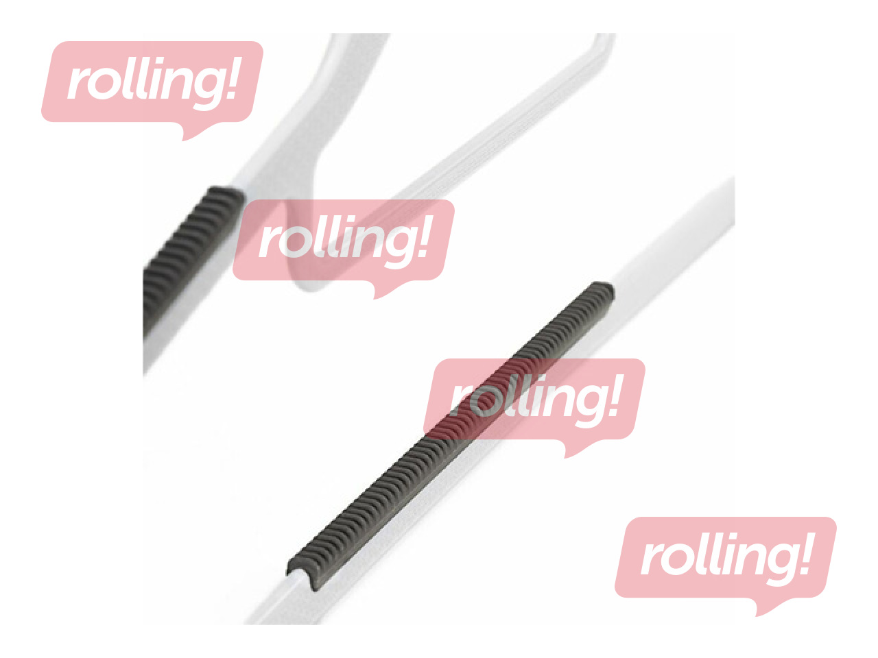 Clothes hangers Springos, plastic, non-slip, white, 20 pcs.