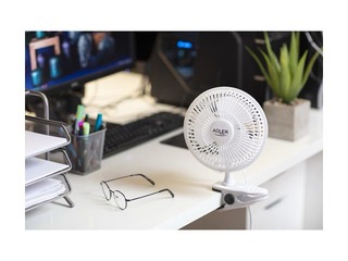 Laudaventilaator Adler, AD7317, 30W, ø15cm, valge