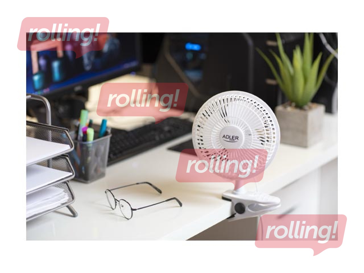 Laudaventilaator Adler, AD7317, 30W, ø15cm, valge