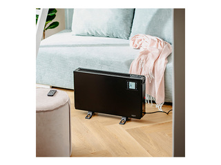 Konvekcijas ventilatora sildītājs ar tālvadības pulti 2000 W 3 jaudas līmeņi līdz 30 m² Melns CR7739