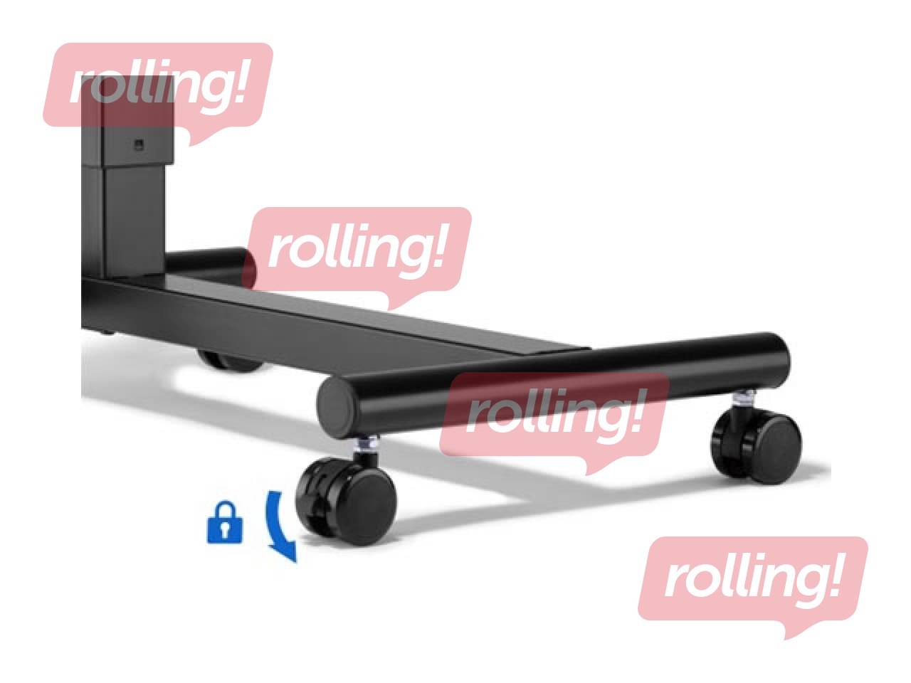 Augstumā regulējams galds Up Up, Forseti, melns