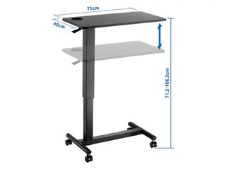 Reguleeritava kõrgusega laud Up Up, Forseti, must