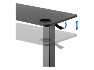 Reguleeritava kõrgusega laud Up Up, Forseti, must