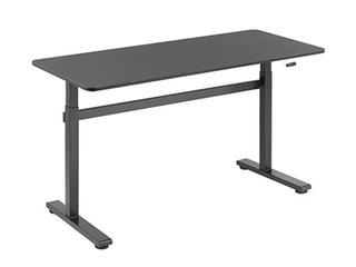 Height-adjustable table Up Up Loki, black, 140x60cm