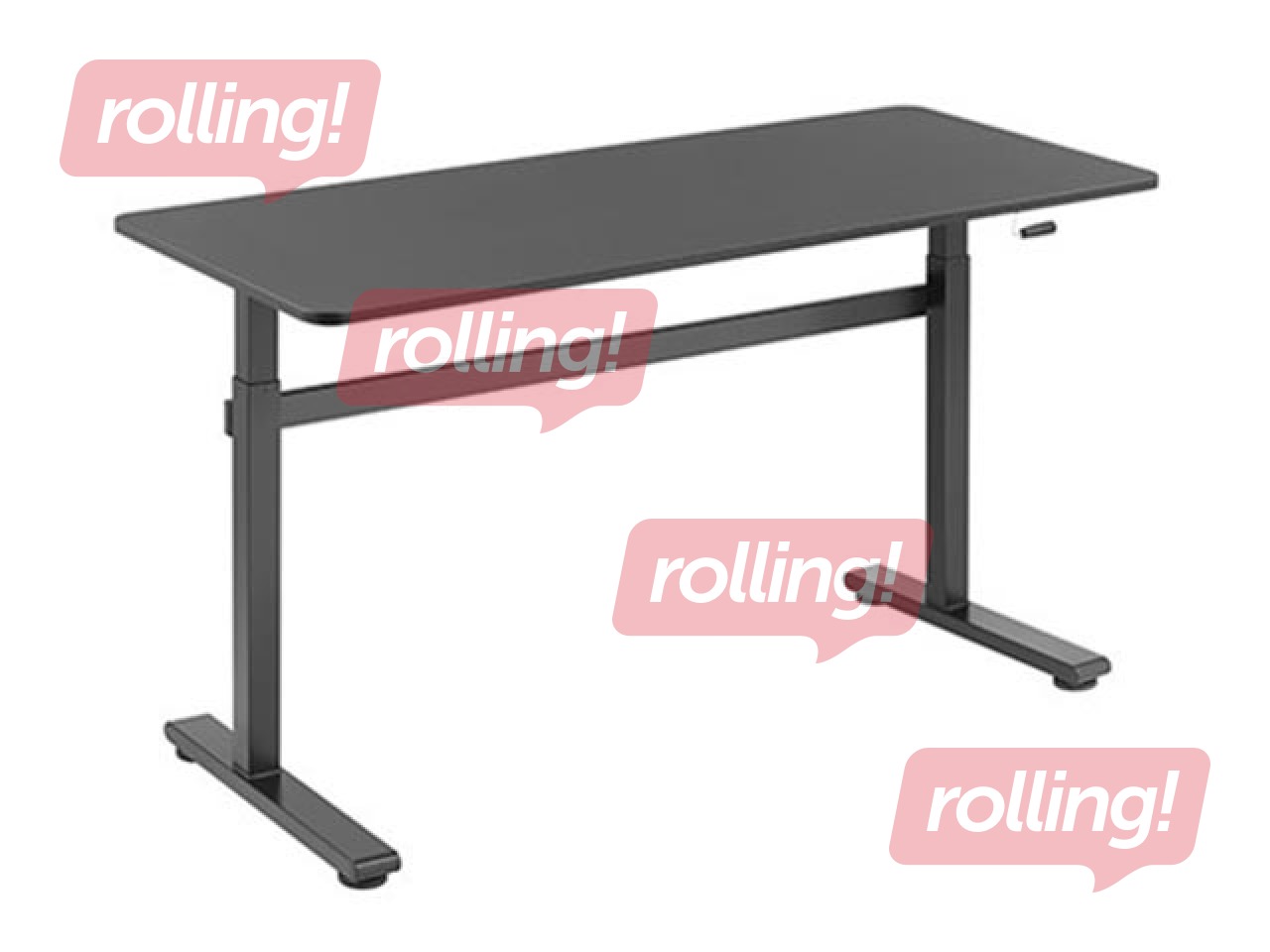Стол с регулируемой высотой Up Up Loki, черный, 140x60cм