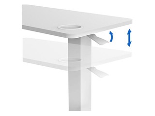 Reguleeritava kõrgusega laud Up Up, Forseti, valge