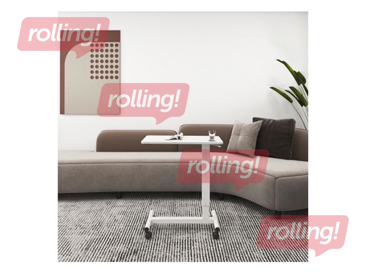 Reguleeritava kõrgusega laud Up Up, Forseti, valge