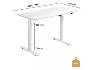 Electric height - adjustable table Up Up Frigg, white