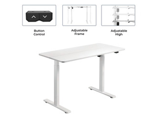 Electric height - adjustable table Up Up Frigg, white