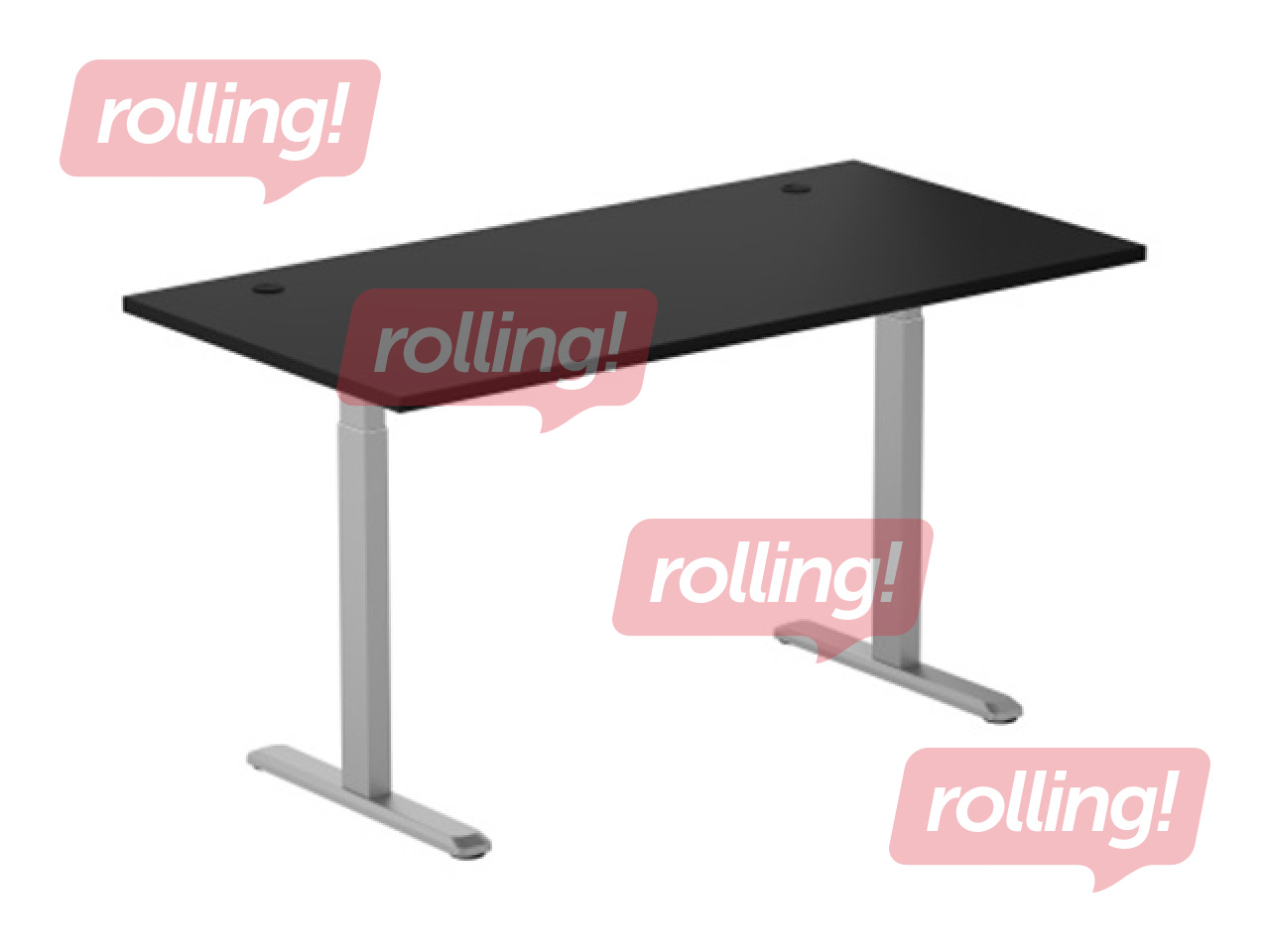 Elektriliselt kõrgusreguleeritav laud Up Up, Bjorn L, hall musta tööpinnaga