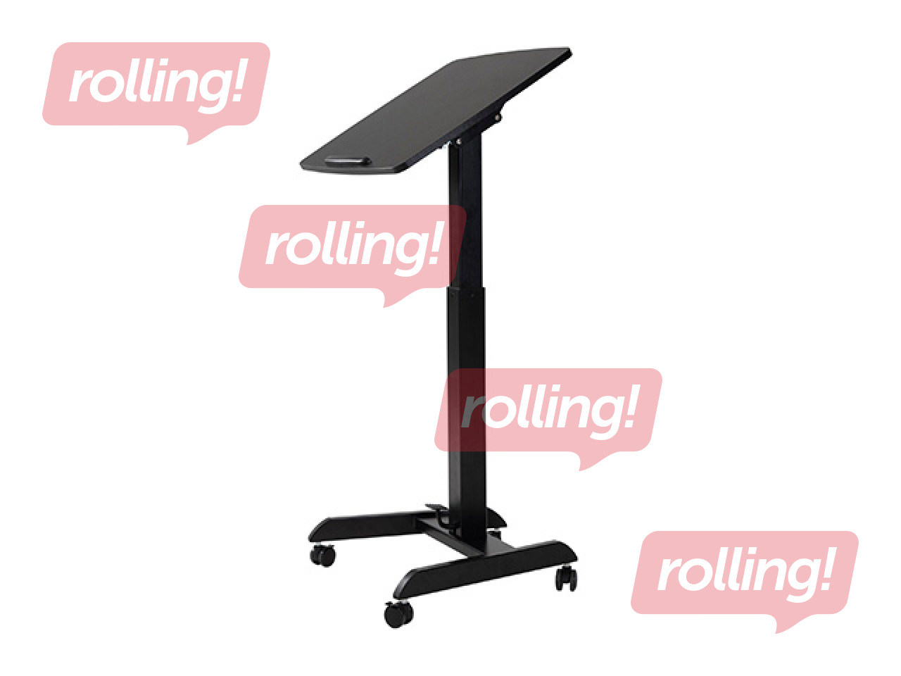 Augstumā regulējams galds Sun-Flex, Easydesk Pro, melns, 60x52cm