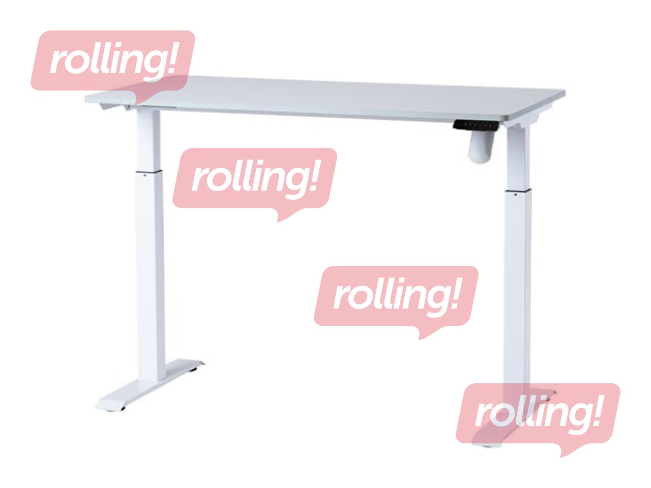 Kõrguses reguleeritav laud Sun-Flex, Easydesk Elite, valge