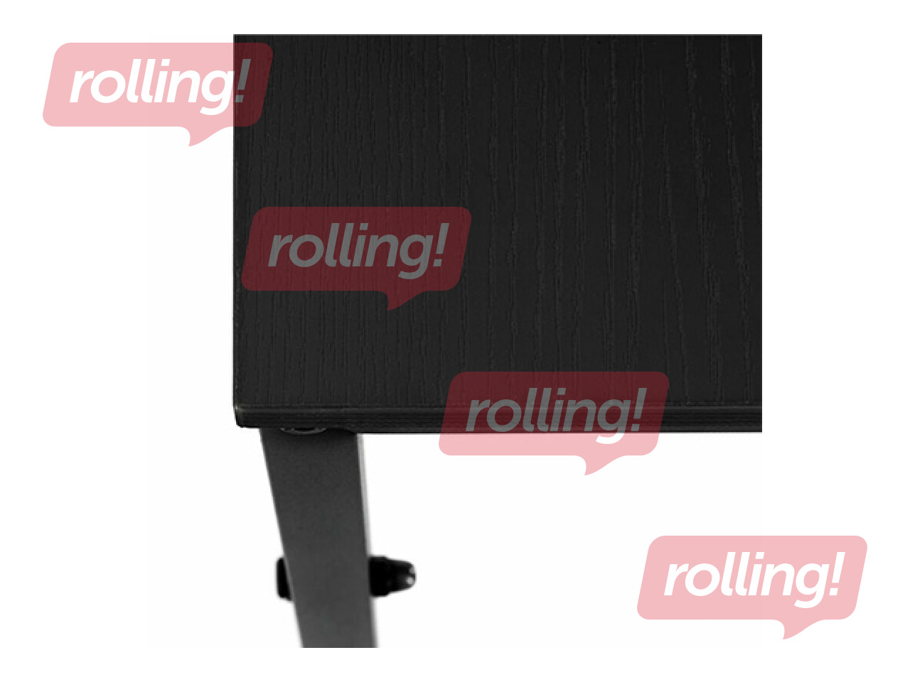 Kontorilaud Springos, must raam, must tööpind, 120×64×120cm