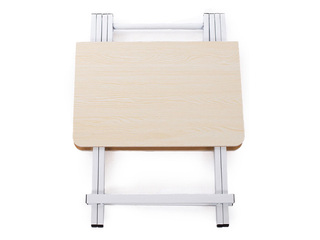 Laud, kokkupandav, valge raam, helepruun pealispind, 80x60x75cm