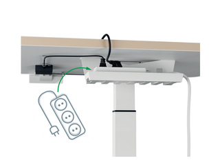Reguleeritava kõrgusega laud Leitz Ergo, Stand Up Reminder, valge