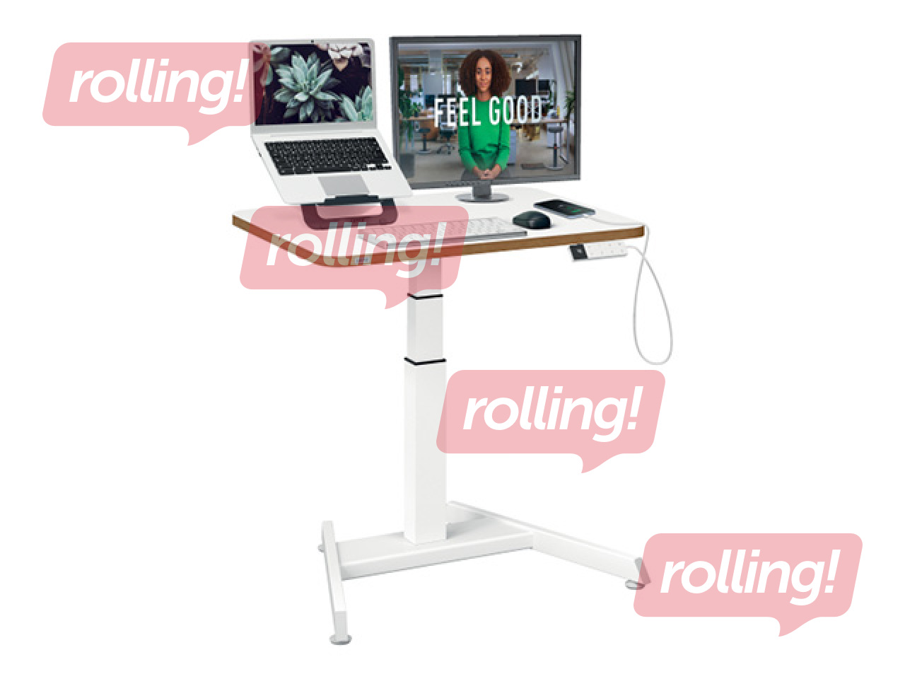 Регулируемый по высоте стол Leitz Ergo, Stand Up Reminder, белый