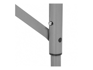 Table Springos, with 2 benches, foldable, white, 105x64x70cm