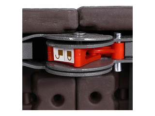 Laud Springos, kokkupandav, pruun, 180x74x74cm