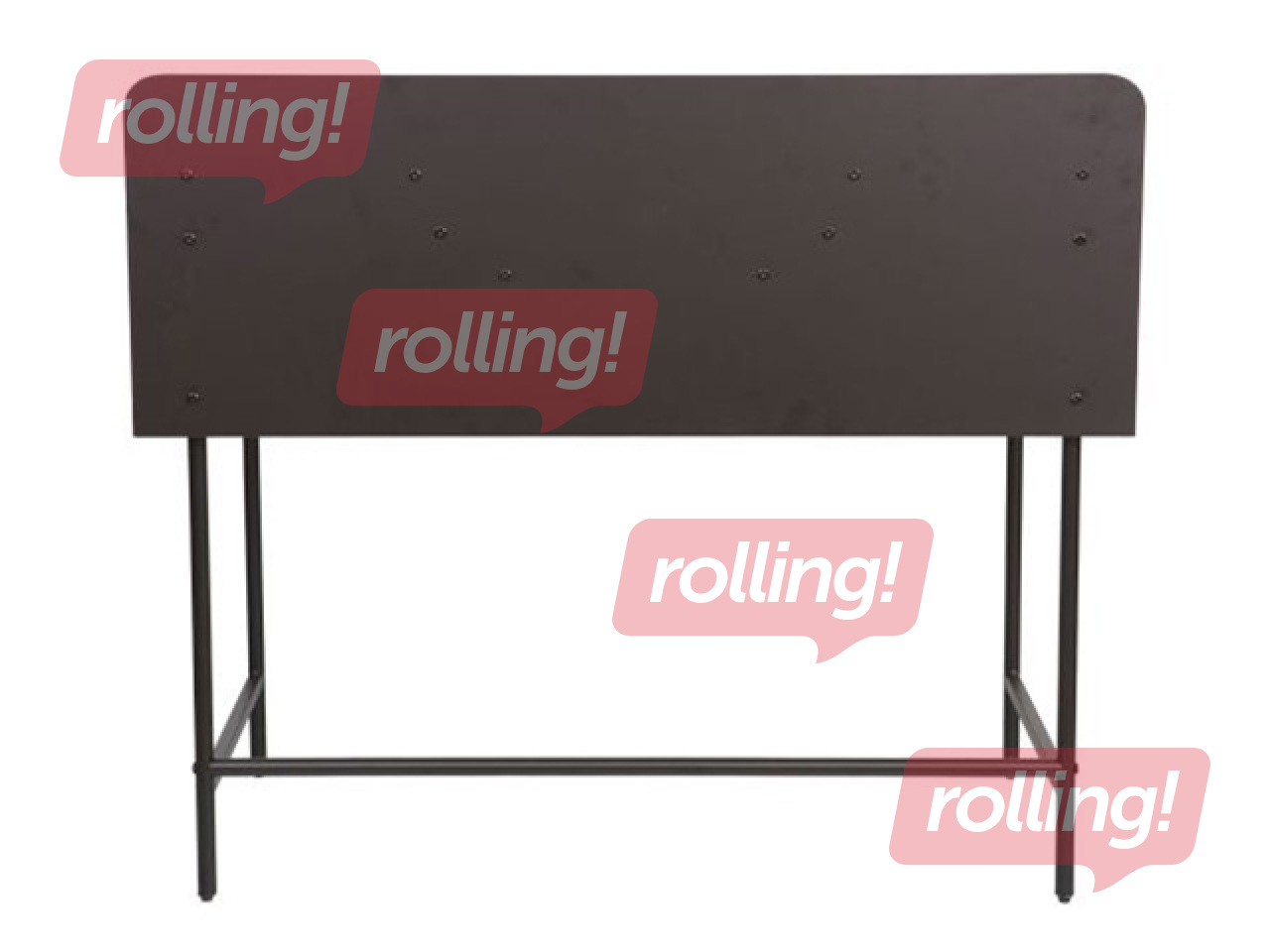 Biroja galds Harper, melns rāmis, oša toņa virsma, 100×49.5×85cm