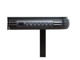 Reguleeritava kõrgusega laud Ergo Fit, must, 122x62cm