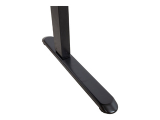 Reguleeritava kõrgusega laud Ergo Fit, must, 122x62cm