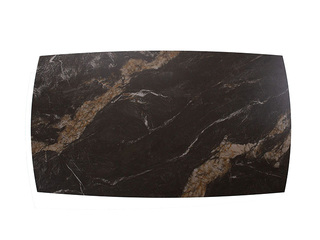 Söögilaud Chana, pikendatav, metallraamiga, keraamilise plaadiga, 160-240x90x76.5cm