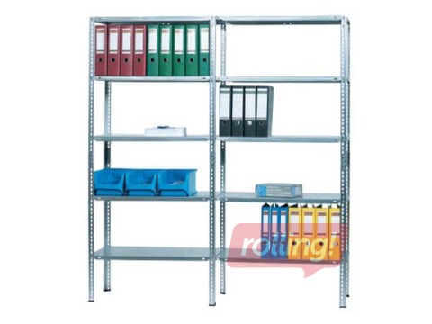 Noliktavas plaukts Alco, sudraba, 160x40x180cm