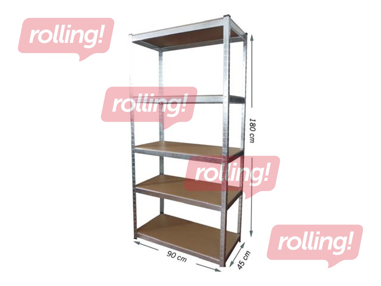 Riiul Haushalt T20A, 90 x 45 x 180 cm