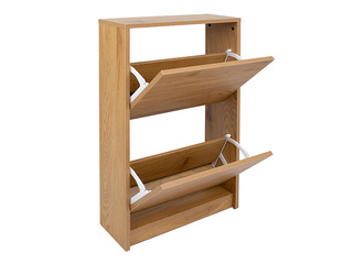 Обувной шкаф Aalborg, коричневый, 49x18x84см