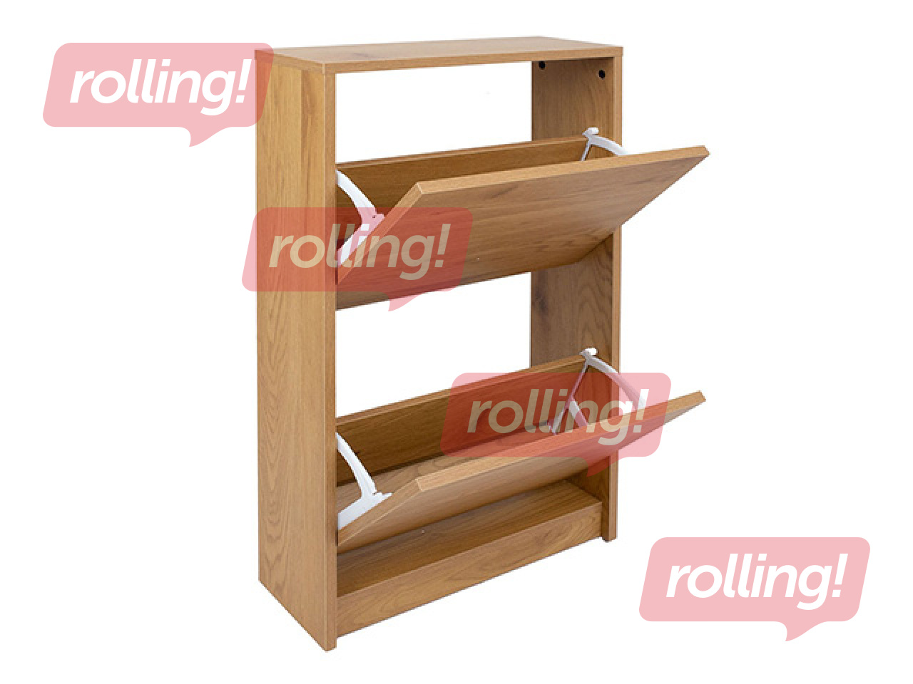 Обувной шкаф Aalborg, коричневый, 49x18x84см