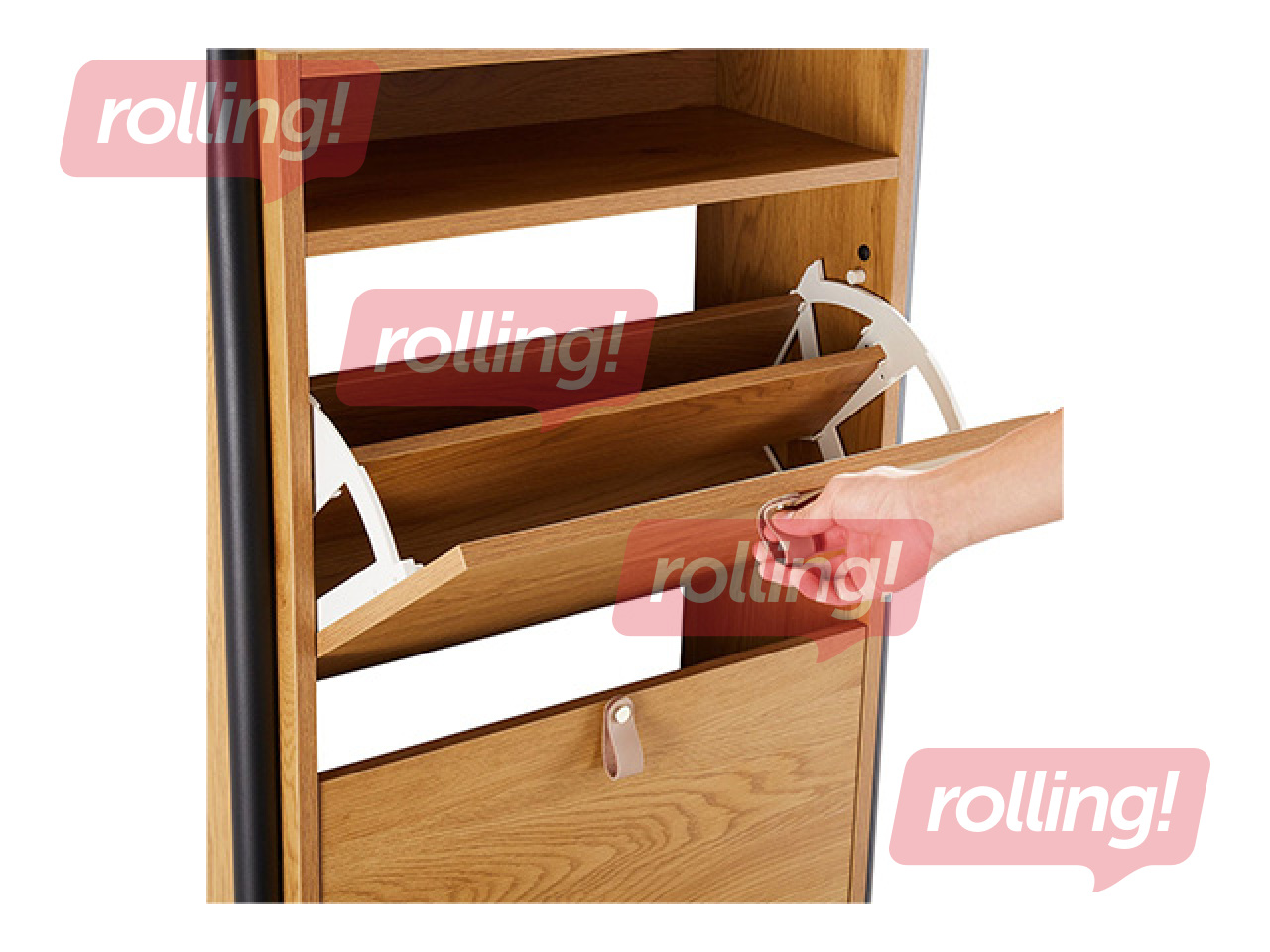 Jalatsikapp Aalborg, pruun, 55.6x26x91.5cm