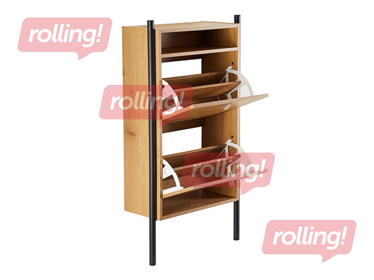 Jalatsikapp Aalborg, pruun, 55.6x26x91.5cm