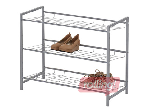 Полка для обуви Domoletti, серебристая, 80x30x60см