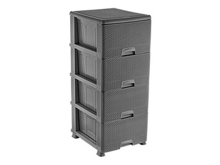 Cabinet Ozer, Honeycomb, grey, 43×37.5×89.5cm