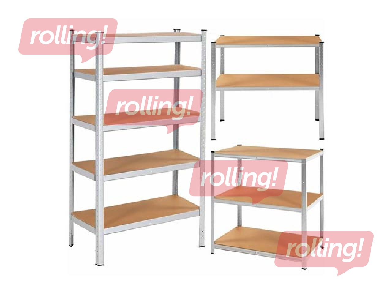Складской стеллаж Springos HA5260, 150x75x30см