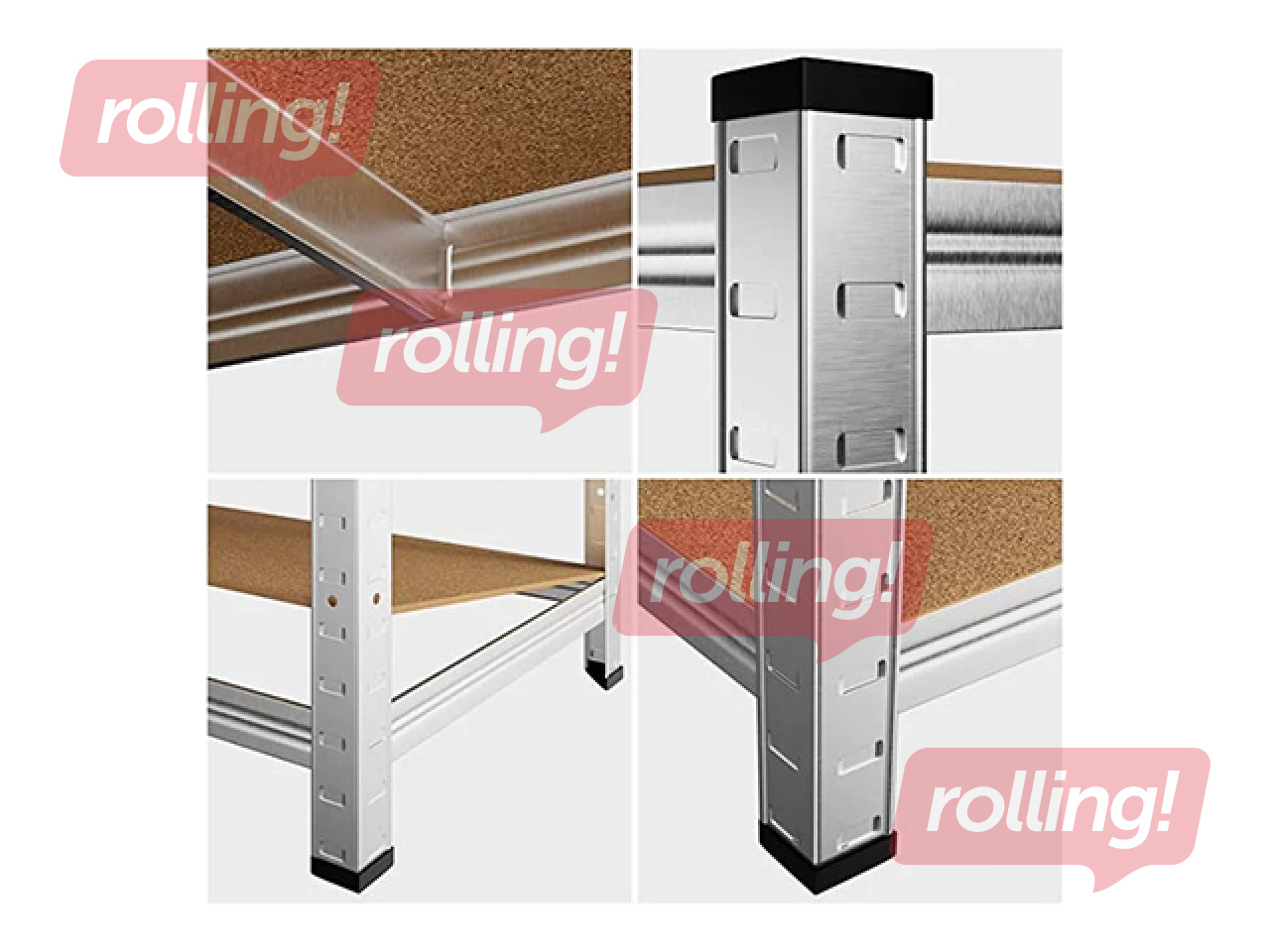 Warehouse shelving Master, 180x120x60cm