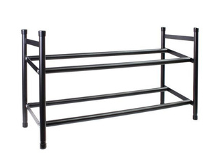 Apavu plaukts Toro, izvelkams, metāla, melns, 63-110x34.5cm