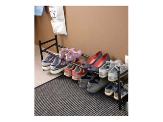 Jalatsiriiul Toro, pikendatav, metall, hõbedane, 63-110x34.5cm