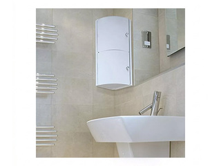 Vannitoariiul Tatay, nurgamudel, ustega, valge