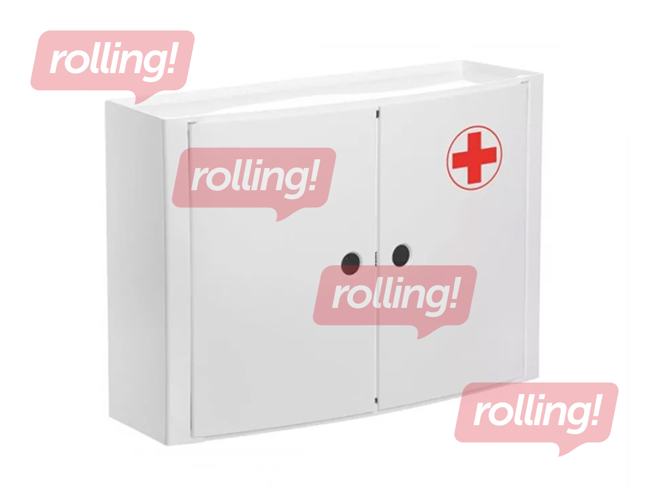 Шкафчик для ванной комнаты Tatay, для аптечки, с дверцами, белый, 46x15.5x32cm