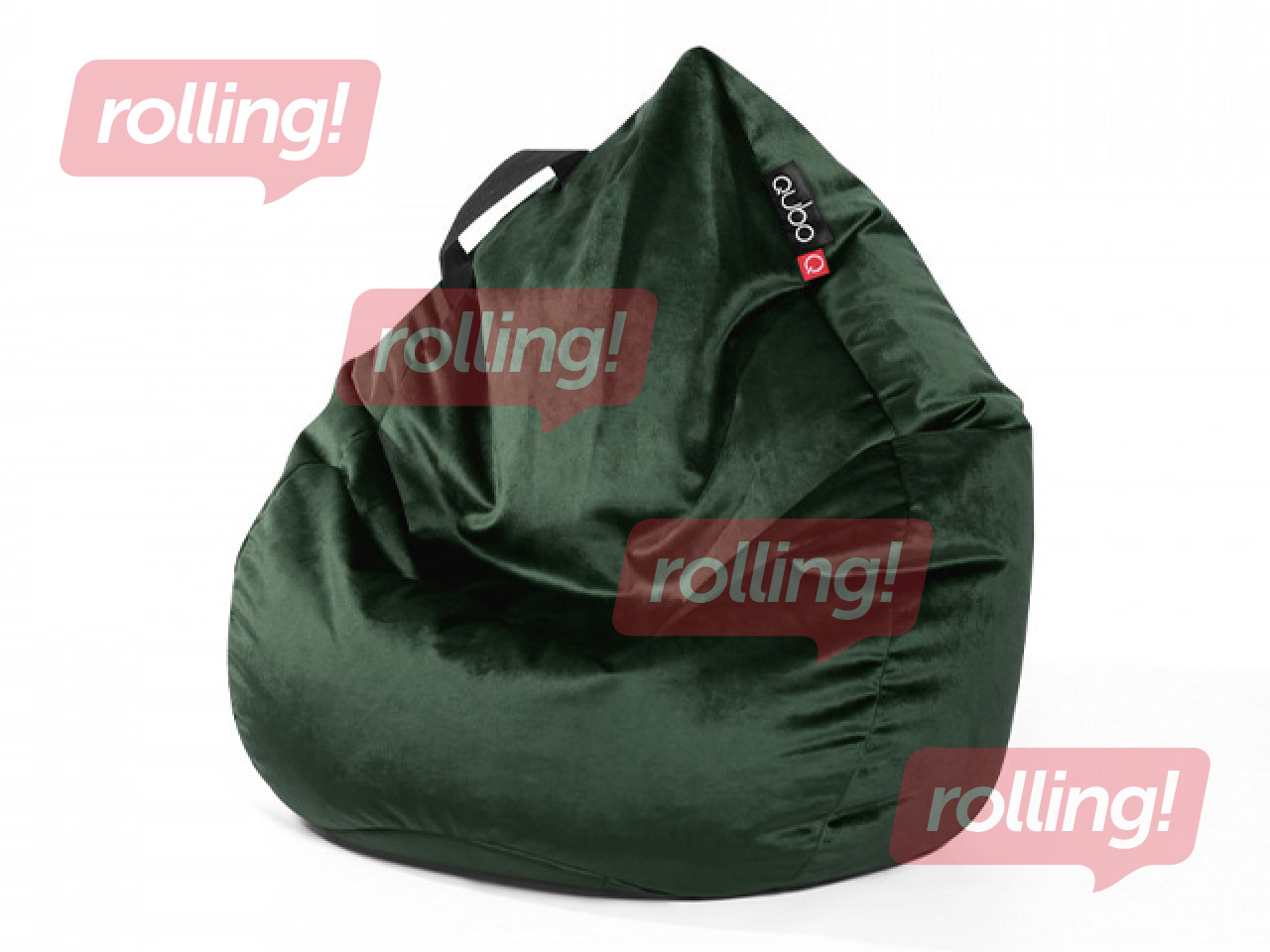 Kids’ Bean Bag Qubo Drizzle Drop Emerald, Fresh Fit
