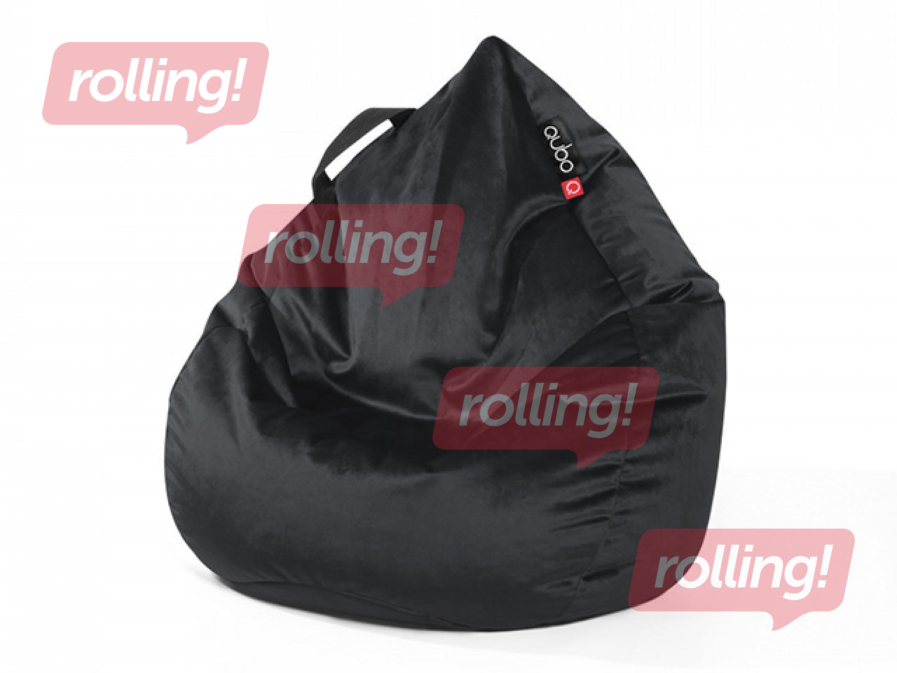 Kids’ bean bag Qubo Drizzle Drop Onyx, Fresh Fit