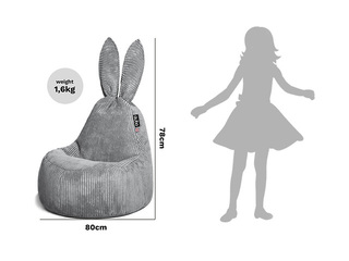 Kott-tool Qubo Baby Rabbit Currant, Fluffy Fit