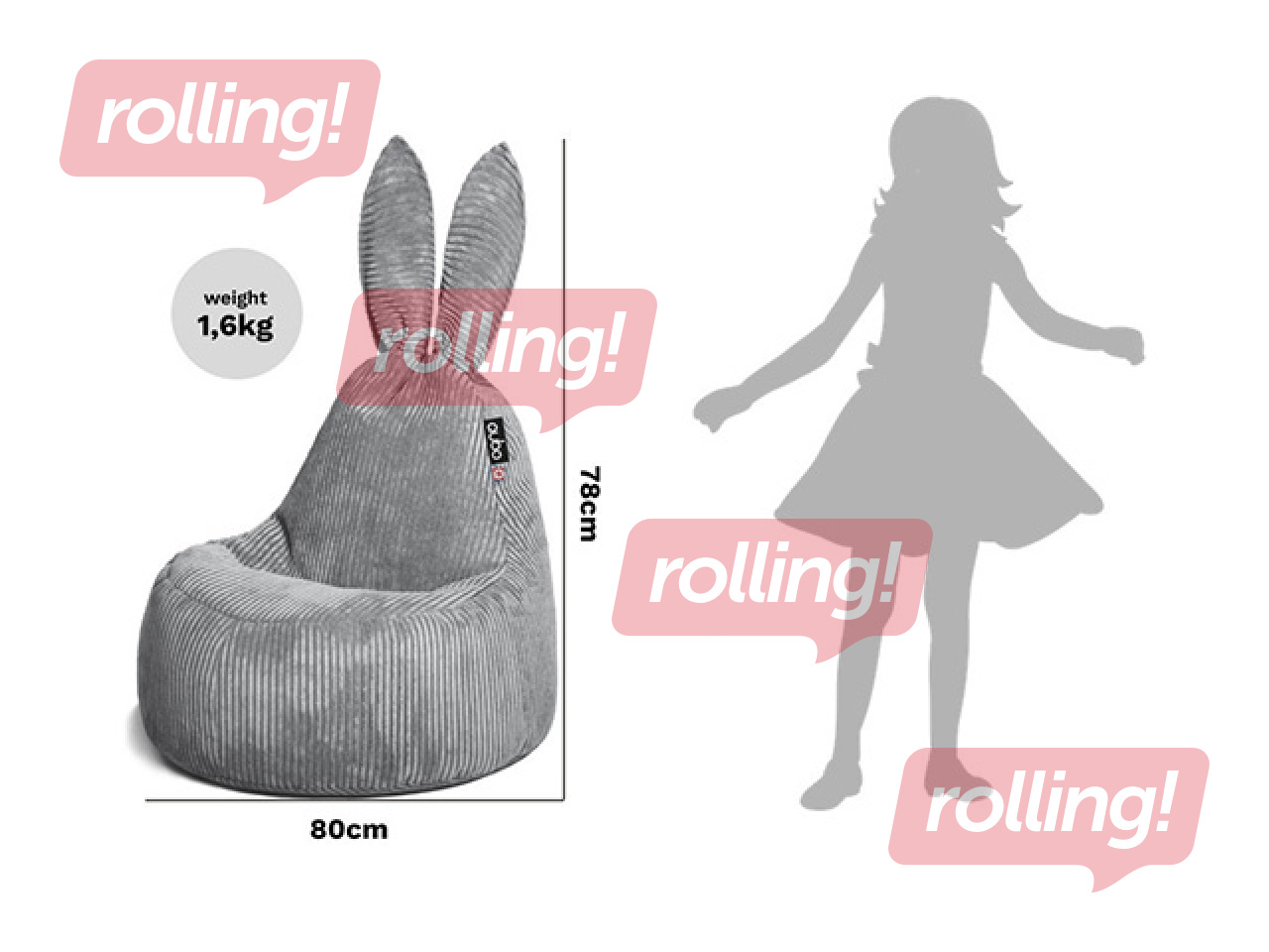 Kott-tool Qubo Mommy Rabbit Folk, Feel Fit