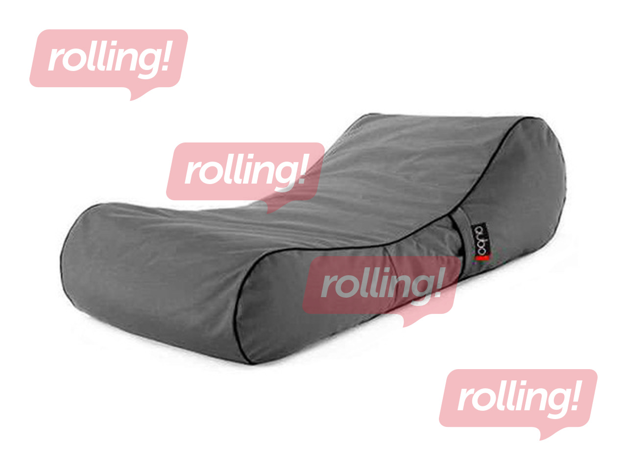 Bean Bag Qubo Flat Lounger Graphite, Pop Fit