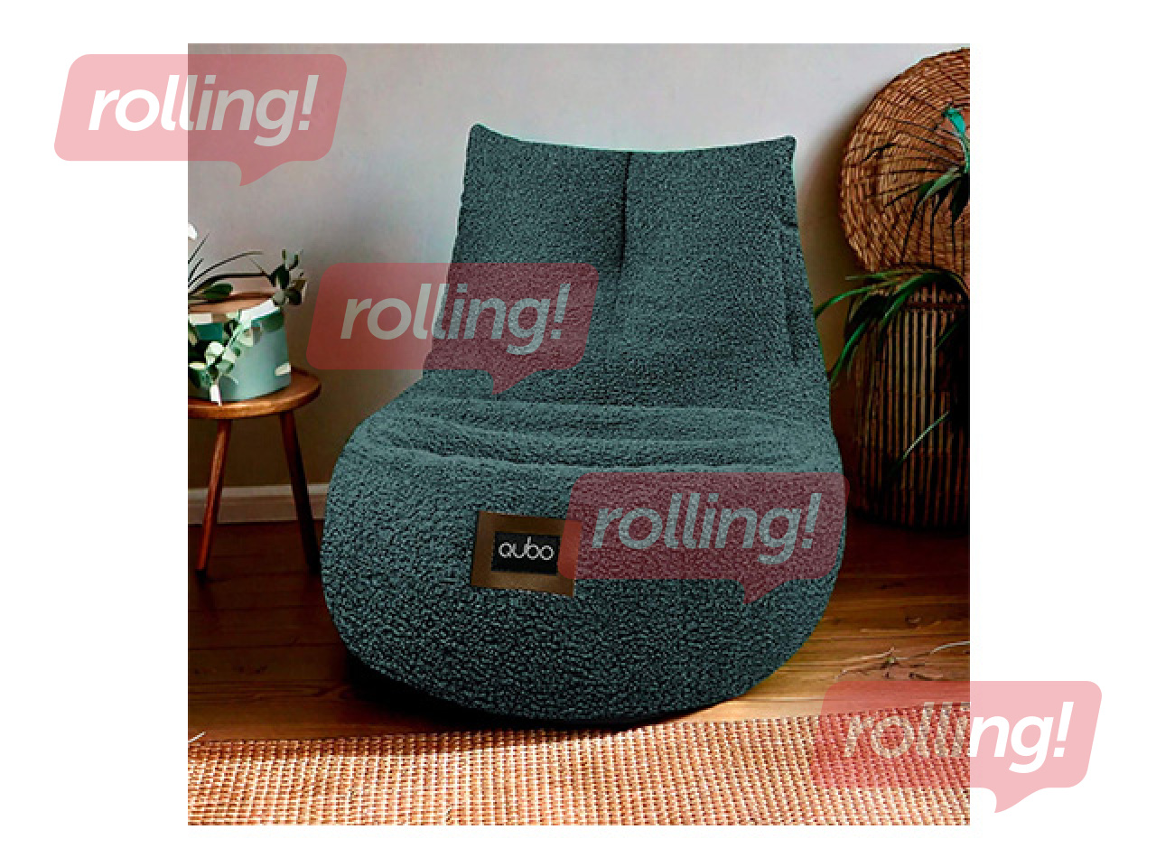 Bean Bag Qubo, Cloud, Fluffy Fit, Crocus