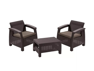 Aiamööbli komplekt Keter Corfu, Weekend, pruun