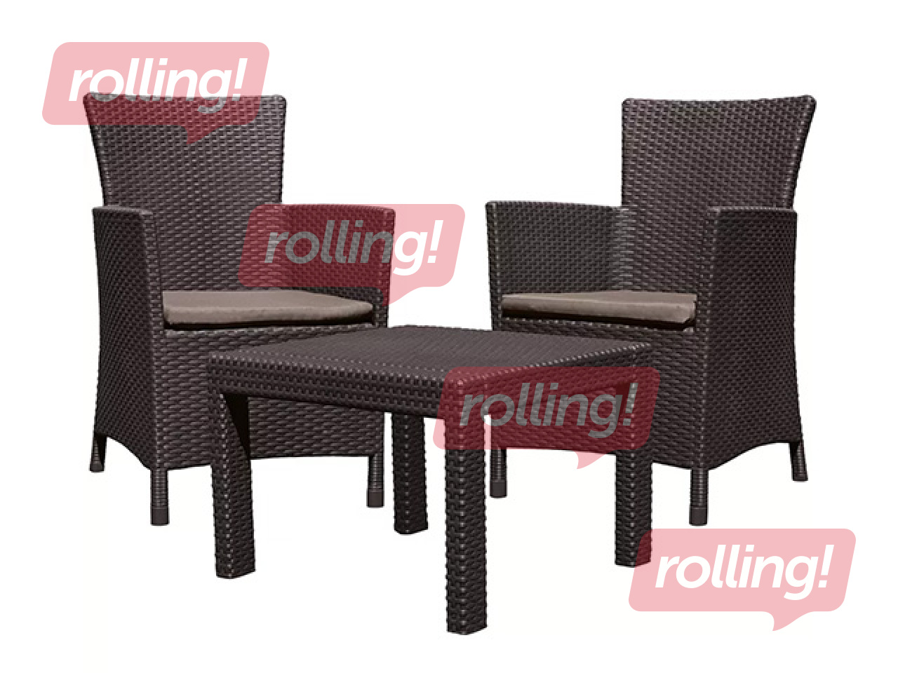 Aiamööbli komplekt Keter Rosario, Balcony Set, pruun