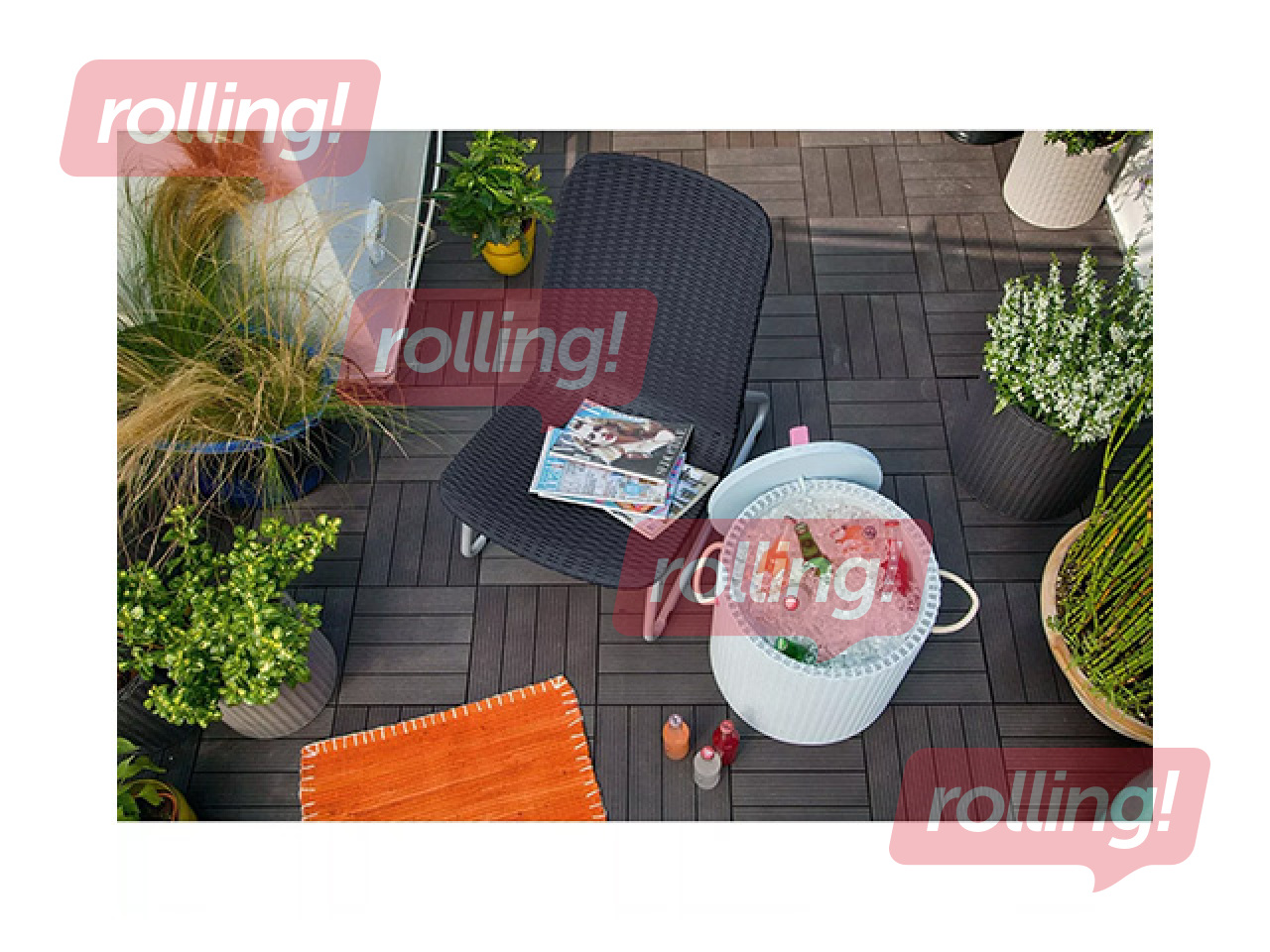 Aiamööbli komplekt Keter Rio, Patio Set, hall